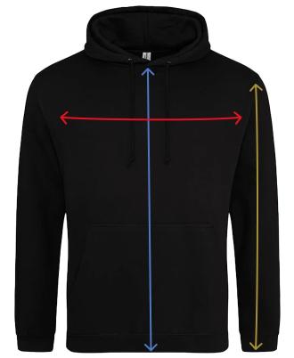 College Hoodies Size Guide