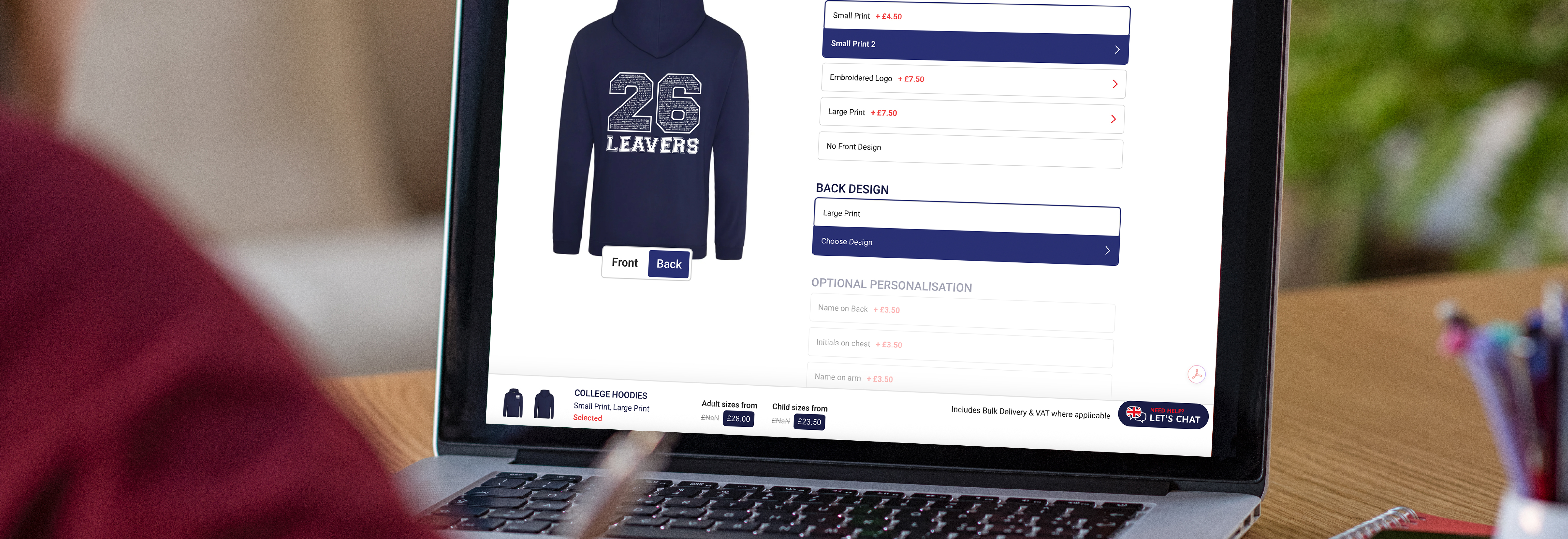 CREATE YOUR PERSONALISED DESIGNS <br><span>ALONGSIDE OUR TALENTed DESIGN TEAM.</span>