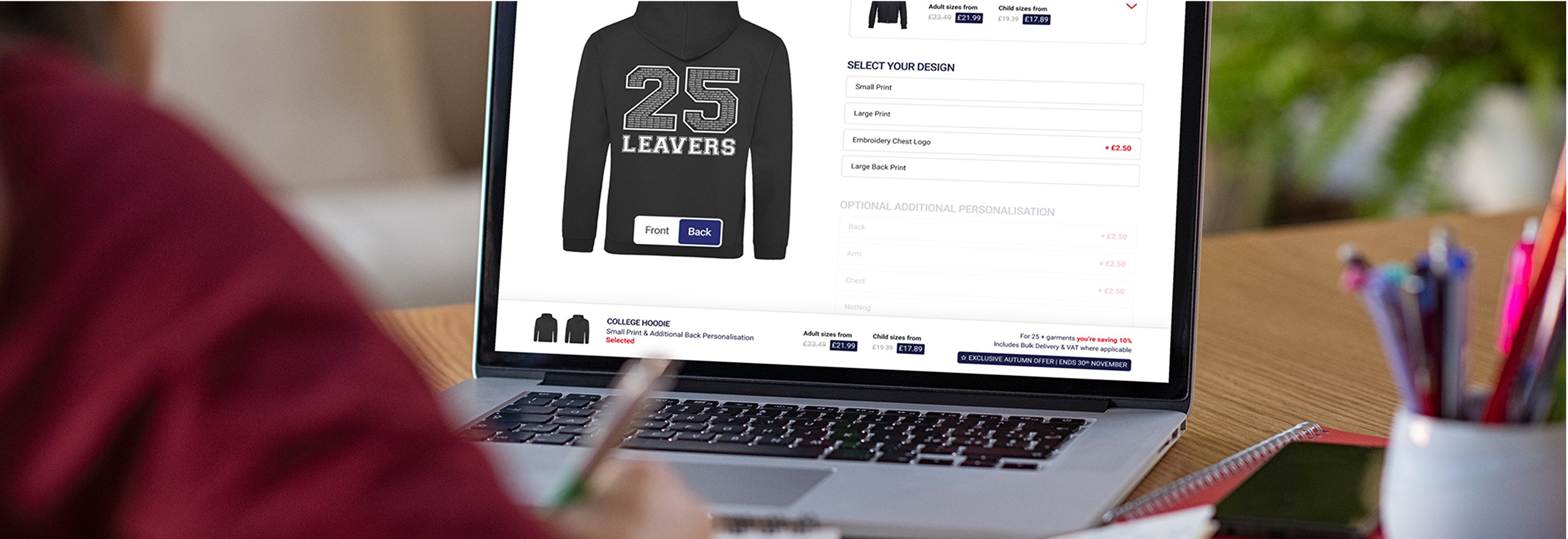 CREATE YOUR PERSONALISED DESIGNS <br><span>ALONGSIDE OUR TALENTed DESIGN TEAM.</span>